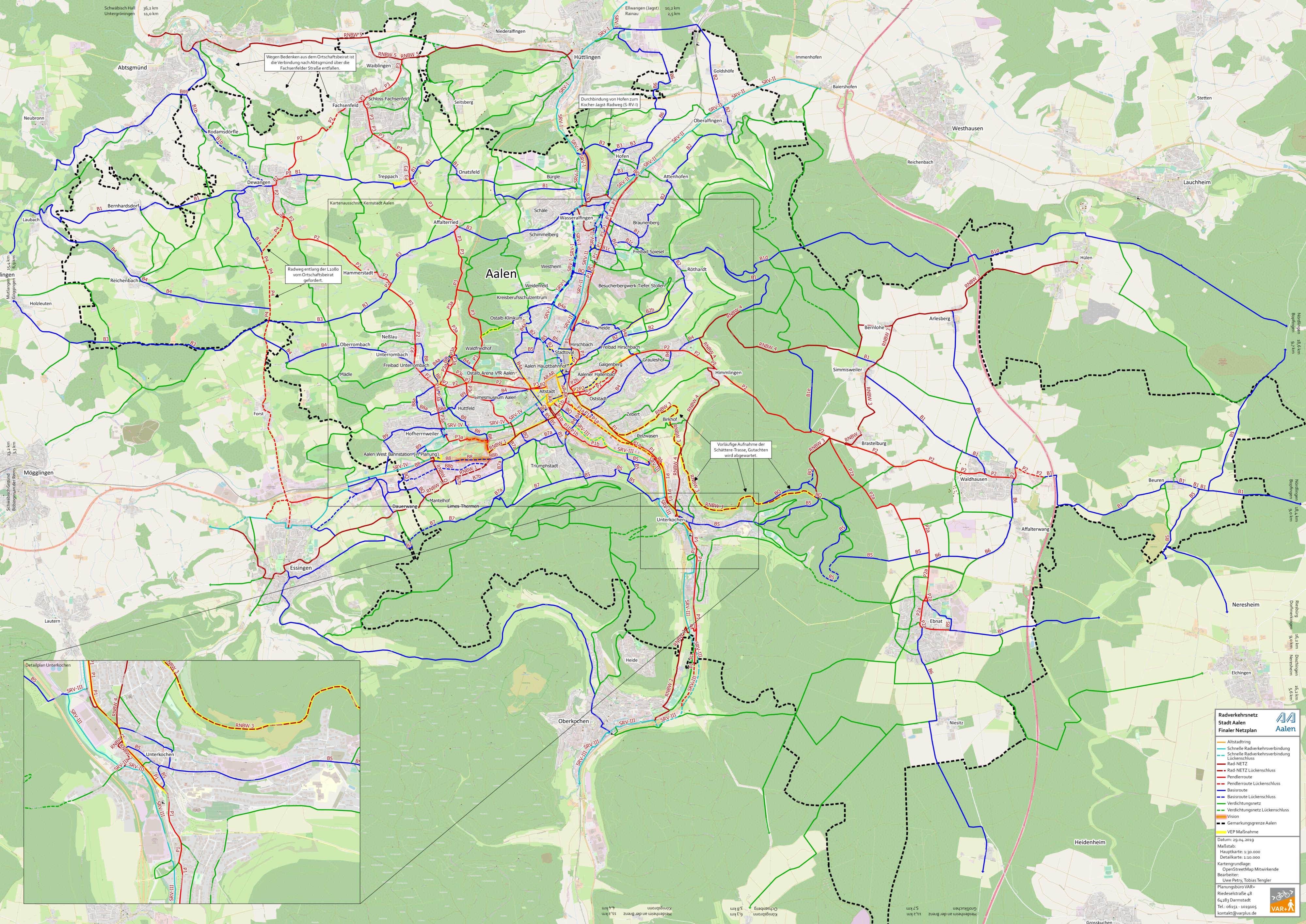 Radverkehrsnetz Aalen Das Radverkehrsnetz für Aalen