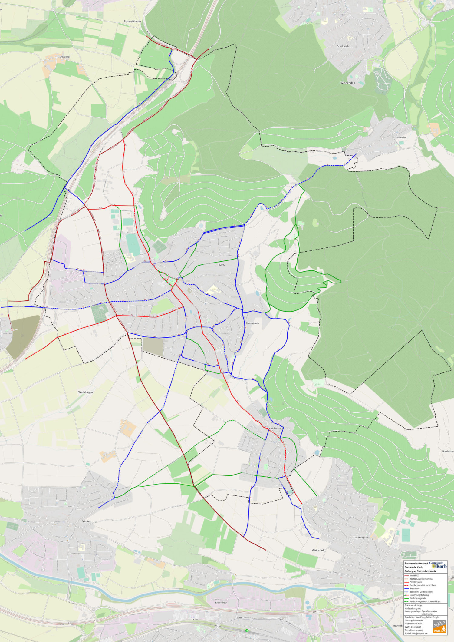 Radverkehrsnetz Korb