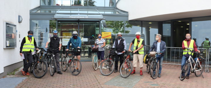Befahrung in Dreieich Teilnehmer und Teilnehmerin der 8. Befahrung des RTR Dreieich am 5. September 2020