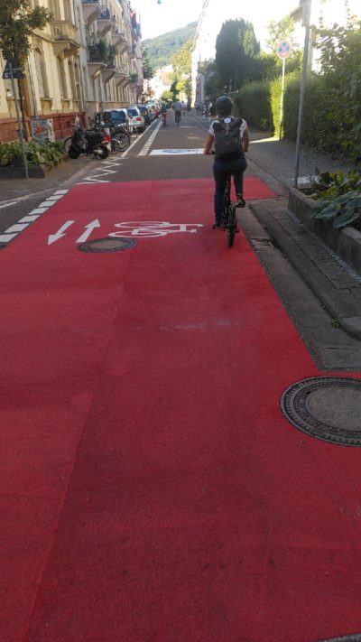 Fahrradstraße in Heidelberg, geplant von VAR+ Fahrradstraße in Heidelberg